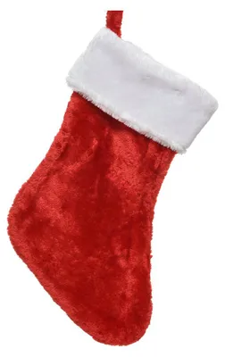 Produktbild von Weihnachtsstrumpf 27x2x40cm 1 Stück Rot Weiß