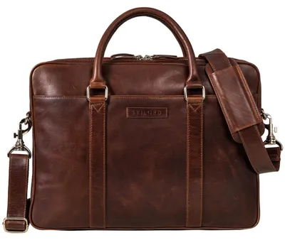 Zdjęcie produktu dla Skórzana torba na laptopa w stylu vintage, idealna dla mężczyzn i kobiet, mieszcząca laptopy do 16 cali