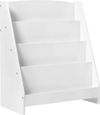 Produktbild von EUGAD Kinderregal mit 4 offenen Fächer, Aufbewahrungsregal, aus MDF, Weiß
