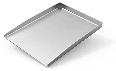 Productafbeelding van Roestvrijstalen plancha-grillplaat, 37x26 cm, voor barbecues