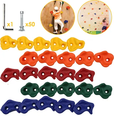 Obrázek produktu pro Jopassy 20X Horolezecké chyty Horolezecké skály Horolezecké kameny Boulder kameny Barevné stromové horolezecké chyty