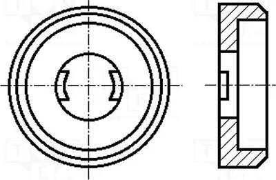 Produktbild von 10x Unterlegscheibe rund,spezial M5 h=3,4mm 1388436 Unterlegscheiben D=12,7mm
