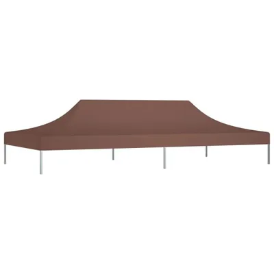 Zdjęcie produktu dla vidaXL Dach namiotu imprezowego 6x3 m brązowy 270 g/m²