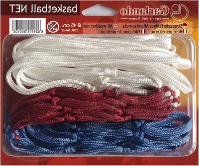 Immagine prodotto di Rete di protezione per canestro da basket - Asta in rete metallica - Per uso esterno - 45 cm - Colore bianco