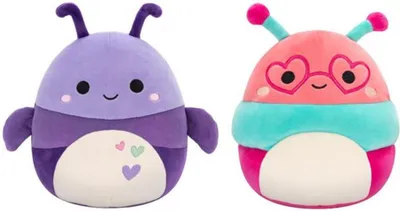 Produktbild von SQUISHMALLOWS 1+1 Käfer und Raupe – Axel und Peach