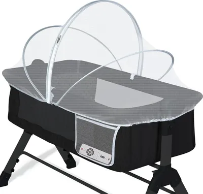 Productafbeelding van Famanu muggennet voor babybedjes - bescherming tegen insecten - wit, met rits