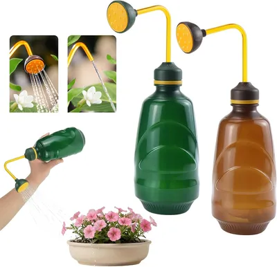 Produktbild von 2 Gießkanne Zimmerpflanzen 450 ml Pflanzensprüher 360 Grad Gießkopf