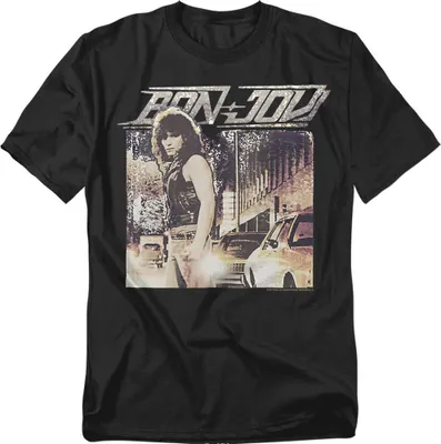 Image de Bon Jovi - "Runaway" T-shirt Homme/Femme Unie TV20675 (XL) (Noir)