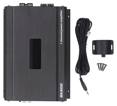 Image de Amplificateur audio pour voiture de 1 500 W, haute puissance, basses profondes et nettes, 1 canal avecpar câble pour une tension de 11 à 15 V CC, camion, bateau, UTV, moto