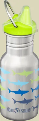 Obrázok produktu pre 355ml Kid Kanteen®Classic Shark Fade Brushed Kinderflasche Sippy Cap
