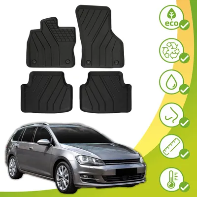 Immagine prodotto di Tappetini Ecologici Con Materiali Riciclati Per VW Golf Sportsvan Dal 2014