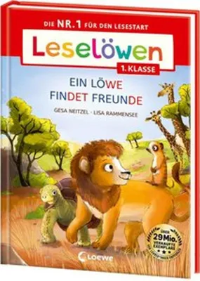 Obrázok produktu pre Leselöwen 1. Klasse - Ein Löwe findet Freunde (Großbuchstabenausgabe)