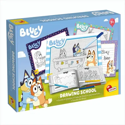 Produktbild von Lisciani 99382 - Bluey Zeichenschule Malset Schreibtafeln zeichnen malen kreativ Zeichenset