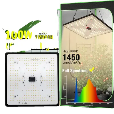 Image de Lampe LED pour plantes, spectre complet, intensité réglable, 100 W