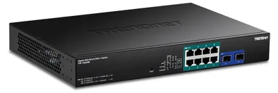 Obrázek produktu pro Trendnet TPE-1020SB, Nespravované, Gigabit Ethernet (10/100/1000), Podpora napájení po Ethernetu (PoE), Instalace do racku, 1U