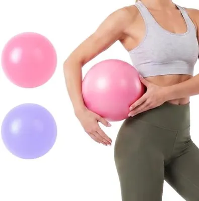 Produktbild von Kleiner Gymnastikball, 25 cm Pilates Ball, 65 cm Anti-Burst Gymnastikball für Fitness, Yoga und Büro