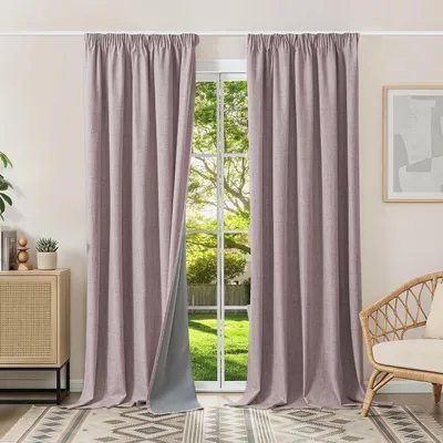 Obrázok produktu pre Zatemňovacie závesy 100% nepriehľadné - Set 2 kusy - 245 x 140 cm