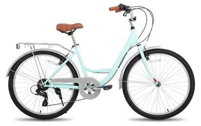 Immagine prodotto di Bicicletta da città da 26 pollici, modello cruiser da spiaggia, per adulti, con 7 velocità e portapacchi