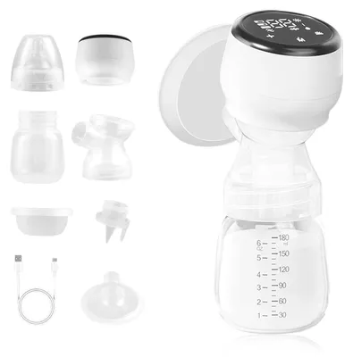 Produktbild von Elektrische Milchpumpe - Tragbar Freihändig - 4 Modi - 5 Stufen - Touchscreen-LCD-Display