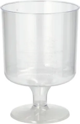 Obrázek produktu pro 10 sklenic na stopce na červené víno, PS 0,2 l Ø 7,2 cm - 10 cm křišťálově čiré, jednodílné