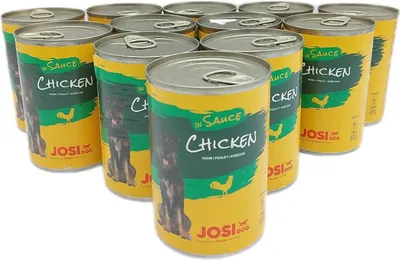 Produktbild von JosiDog Chicken in Sauce 415 g