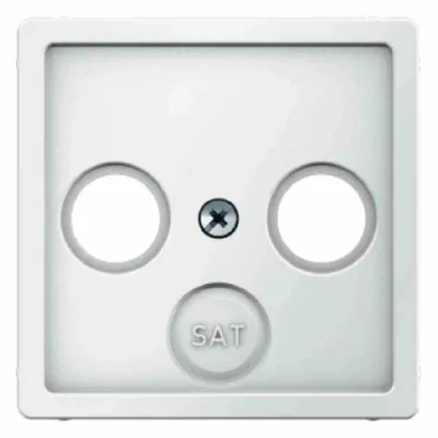 Produktbild von Hager 12036089, Weiß, Kunststoff, Thermoplast, Jede Marke, Gewebetextur, 10 Stück(e)