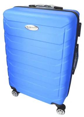 Produktbild von Hartschalenkoffer Kunststoff Reisekoffer Trolley mit Rollen 360° drehbar, Koffer (Typ):Blau - 64 x 44 x 27 cm