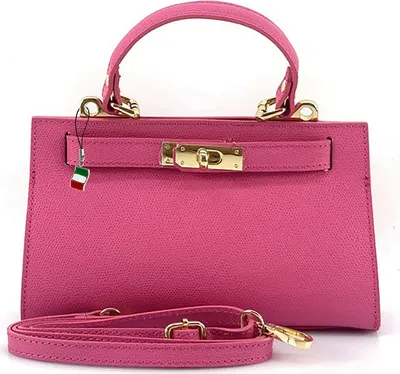 Produktbild von Florence Leder Tasche Umhängetasche pink fuchsia OTF812P
