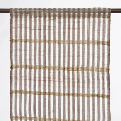 Immagine prodotto di Voile a righe bianche e taupe 45x120