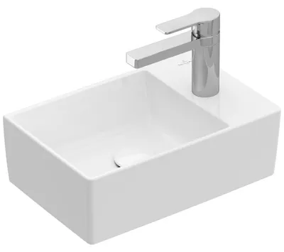 Obrázek produktu pro Villeroy & Boch Memento 2.0 umyvadlo, 1 otvor pro baterii, bez přepadu, neleštěné, 400x260mm, 432340I4