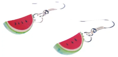 Produktbild von Melone Ohrringe Miniblings Hänger Wassermelone Obst Sommer Achtel Melonenstück