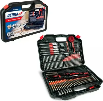 Produktbild von 246-teiliges Bit- und Bohrer-Set - DED18A11S246