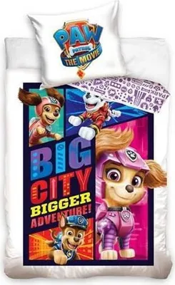 Produktbild von Paw Patrol MOVIE Kinderbettwäscheset BAUMWOLLE 160x200