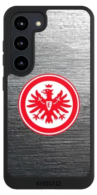 Produktbild von NIVOCASE Handyhülle für Samsung Galaxy S23 Hülle NIVOpure Case Schwarz Eintracht Frankfurt Logo SGE