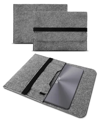 Produktbild von Sleeve Hülle für Asus ZenBook 14 Tasche Filz Notebook Case Schutzhülle CoverFarbe Filz Sleeve:Grau