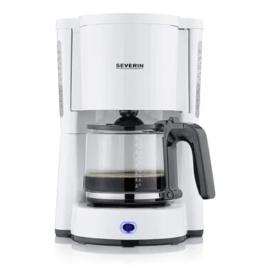 Produktbild von Severin KA 4816, Filterkaffeemaschine, Gemahlener Kaffee, 1000 W, Weiß