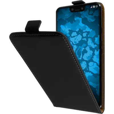Produktbild von PhoneNatic Kunst-Lederhülle kompatibel mit Google Pixel 3 XL - Flip-Case schwarz Cover