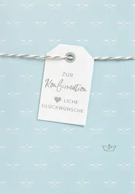 Produktbild von Konfirmation  Glückwunschkarte im Format 115 x 17cm mit Umschlag