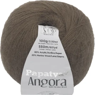 Obrázek produktu pro Příze ANGORA MERINO - 100g / 550 m - Hnědá