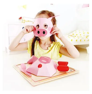 Produktbild von Hape Art & Craft Bastelset Schweinchenmaske, E5126