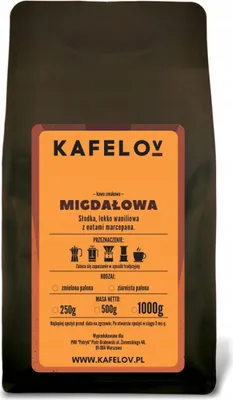 Produktbild von KAFELOV | Kaffeepulver mandel - 1000g - Süß und aromatisch - 100% Arabica