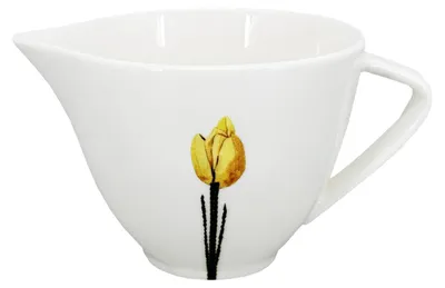 Image de Pot à lait en porcelaine Spring 150ml, jaune/noir