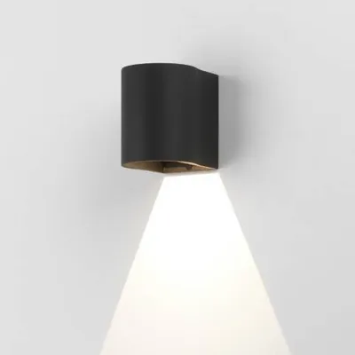 Produktbild von Astro Dunbar 100 - LED 1 Light Outdoor Kleine Wandleuchte Strukturiert Schwarz IP65