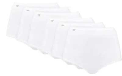 Productafbeelding van Playtex dames katoenen stretch slip met hoge taille, wit (Blanc 000), maat 44