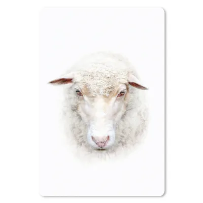 Produktbild von MuchoWow® Mauspad Mousepad Schafe - Porträt - Wolle 18x27 cm - Mousepads - Maus Mat - Pad - Mausunterlage