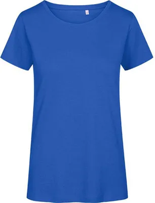Produktbild von Premium Organic T-Shirt Plus Size Damen, Azurblau, XXXL