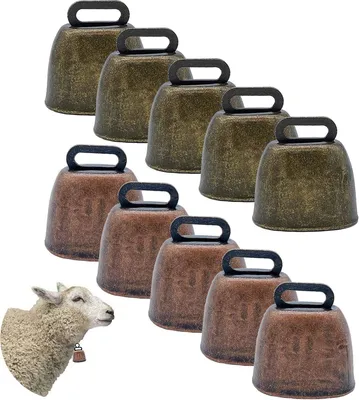 Productafbeelding van Koebel bells vintage mini metalen jingle bell opknoping - Ambachtelijke Klokken Koperen DIY Geit Koe