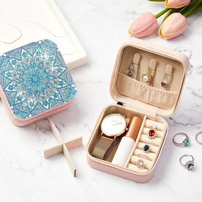 Produktbild von Diamant Gemälde Schmuck Box Schnitte Set für Mädchen