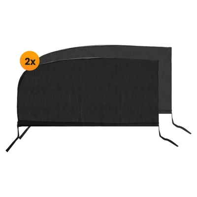 Produktbild von R2B Sonnenschutz Auto, 2 Stück Sonnenschutz Auto Baby, Sonnenschutz Auto hinten, Sonnenschutz Auto Kinder, Sonnenblende, dehnbar & atmungsaktiv Fenster für Sonnenschutz