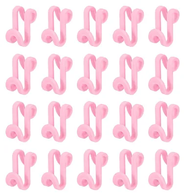 Produktbild von Kleiderbügel Verbindungshaken - Platzsparende Kaskadenhaken - Zur Schrankorganisation - 30 Stück Rosa